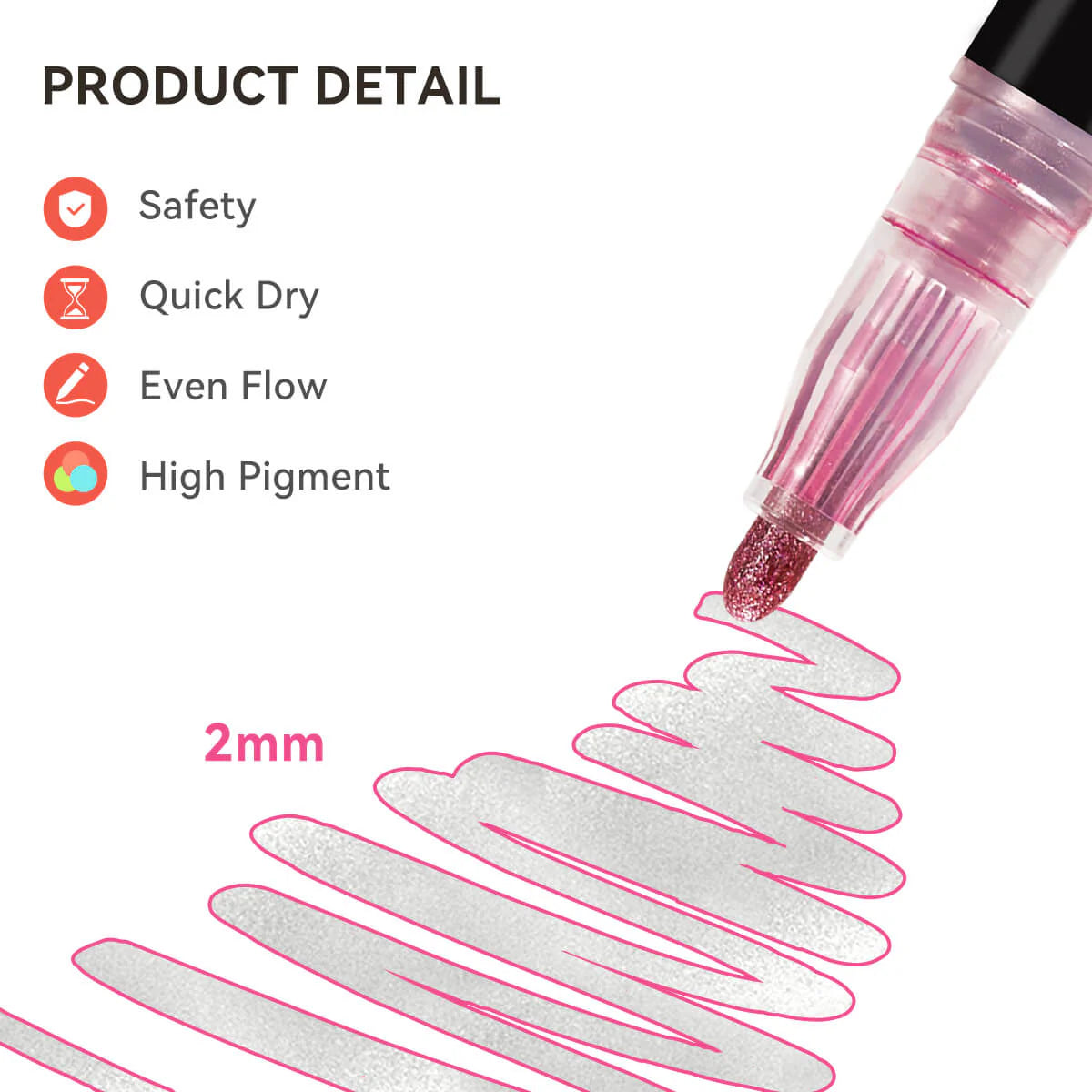 Outline marker Pack Of 12 (Buy 1 Get 1 Free)